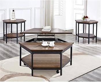 Ultimo 3-Piece Mocha Lift-Top Occasional Table Set